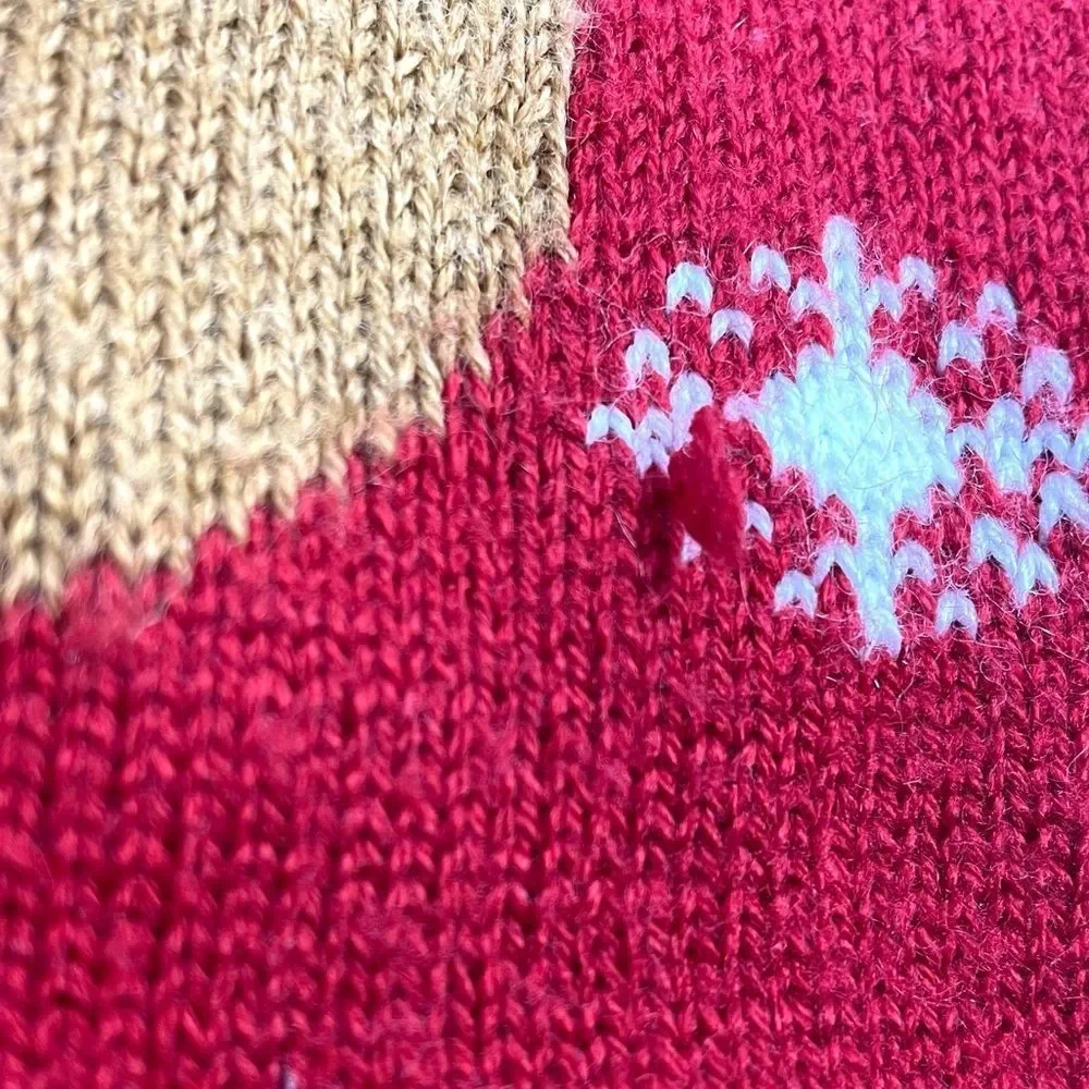 Red Reindeer Ugly Christmas Dog Sweater